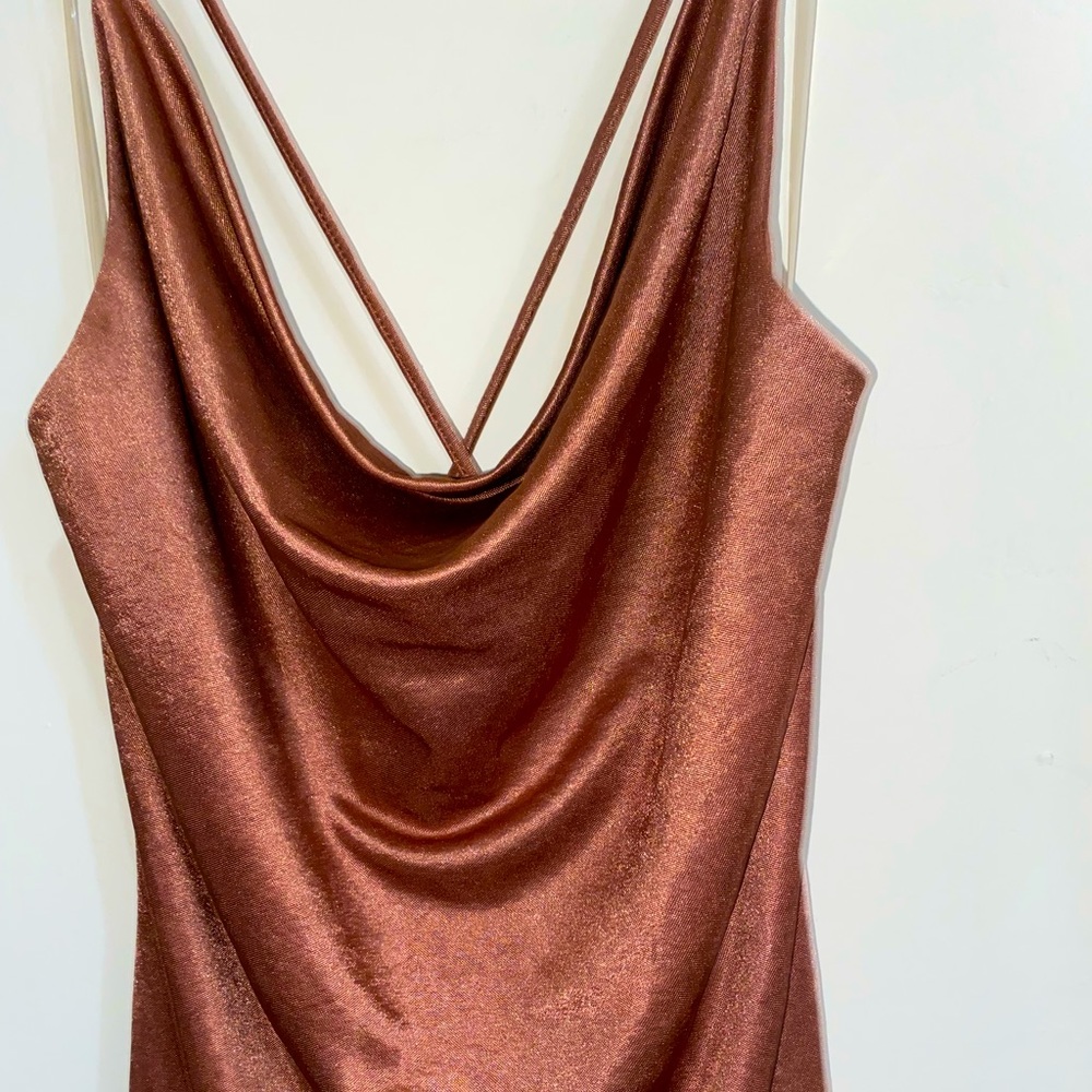 Chrome Satin Dress